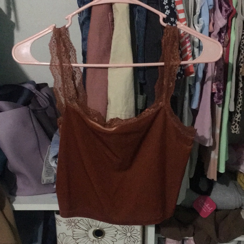 velvet lacey tank